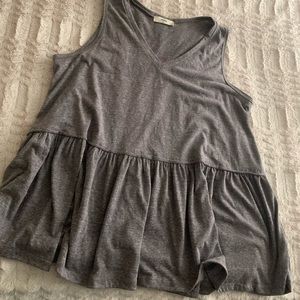 Sleeveless peplum top